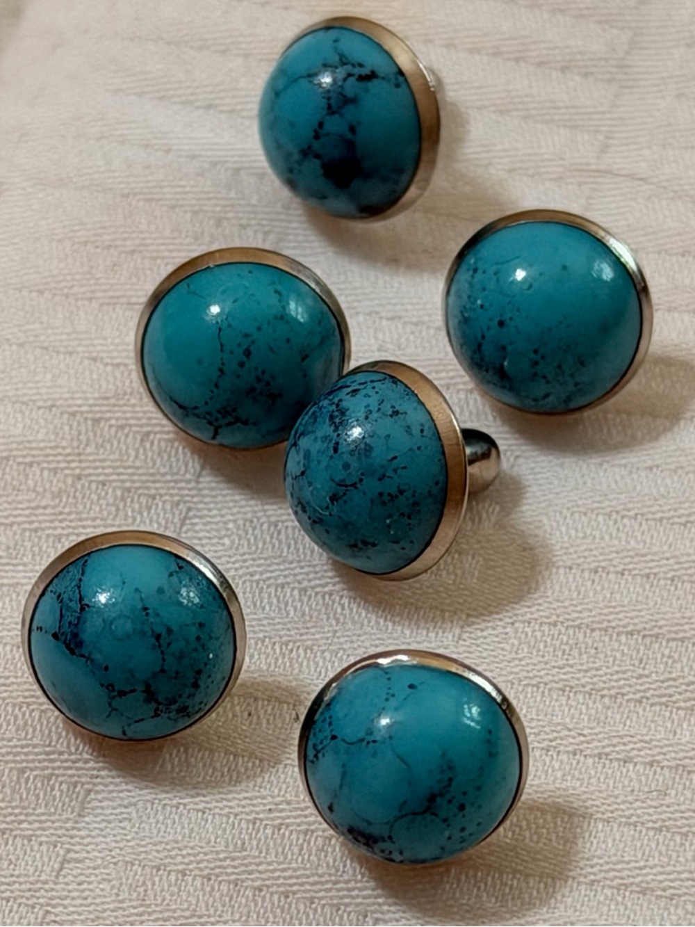 Round Turquoise Studs replacement VALENTINO like❤️